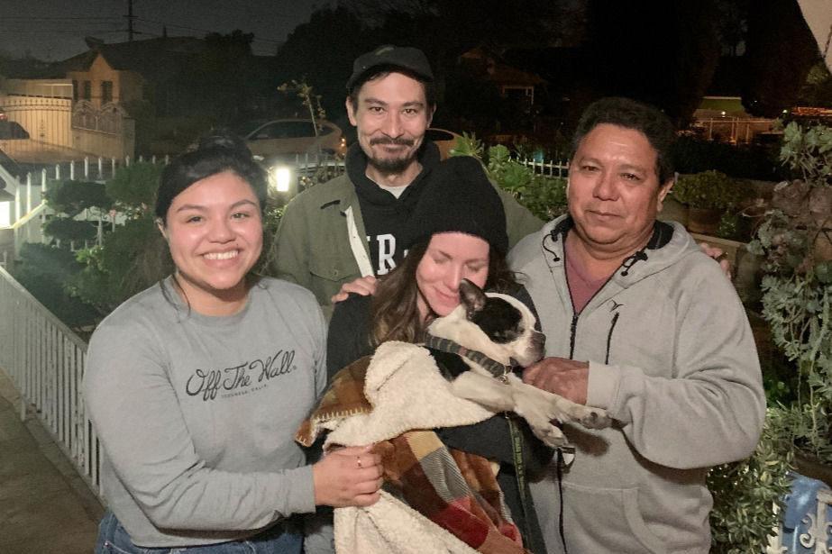 Soybean, the missing dog, is returned